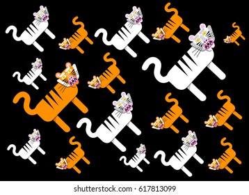 Background with a tiger in Japanese style.