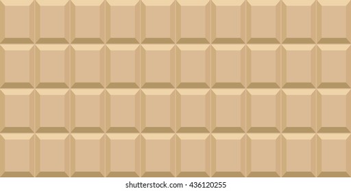 Background. Tile of white, milk chocolate