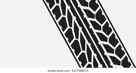 pista del neumático de fondo. Marca de neumático negro moderno verctor ilustración eps 10
