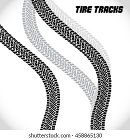 Background tire tracks.