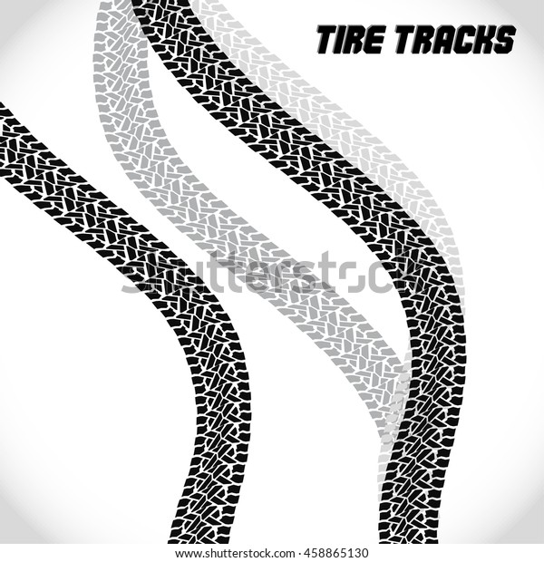 Background tire
tracks.