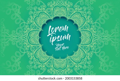 Background Tittle or opening mandala design