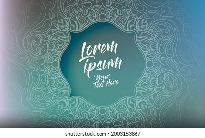 Diseño del título de fondo o de la mandala de apertura
