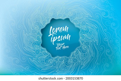 Diseño del título de fondo o de la mandala de apertura