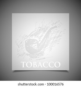 background with tobacco pipe
