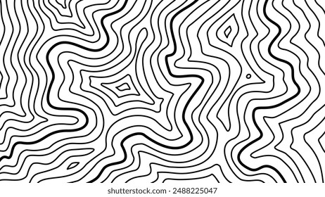 Background with topographic contours. Contour lines design. Topographic map pattern background. Abstract wavy lines background. Topographic contour map backdrop.