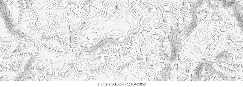 Background of the topographic map. Topographic map lines, contour background. Geographic abstract grid. EPS 10 vector illustration. - Shutterstock ID 1148461052