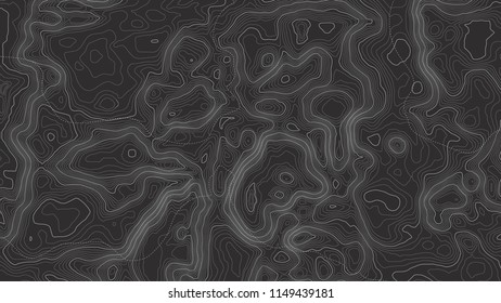 Background of the topographic map. Topographic map lines, contour background. Geographic abstract grid. EPS 10 vector illustration.
