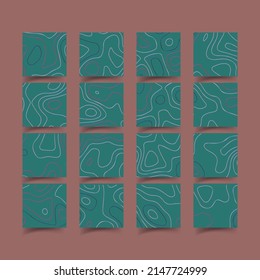 Background of the topographic map. Topographic map lines, contour background. Geographic abstract grid. EPS 10 vector illustration.