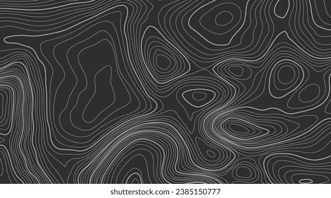 Background of the topographic map. Topographic map lines, contour background. Geographic abstract grid. EPS 10 vector illustration.