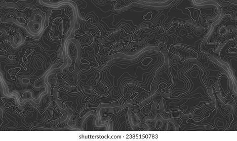 Background of the topographic map. Topographic map lines, contour background. Geographic abstract grid. EPS 10 vector illustration.