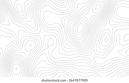 Background of the topographic map. Topographic lines, contour background. topo map texture. Dense lines, Background of the topographic map. Topographic lines texture.