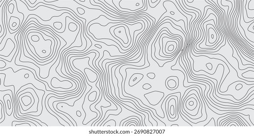 Antecedentes del mapa topográfico. Líneas topográficas, fondo de contorno. textura del mapa topográfico. Líneas densas, Fondo del mapa topográfico. Textura de líneas topográficas.