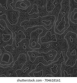 Background of the topographic map. Topographic map lines, contour background. Geographic grid, vector abstract.