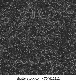 Background of the topographic map. Topographic map lines, contour background. Geographic grid, vector abstract.