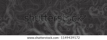 Background of the topographic map. Topographic map lines, contour background. Geographic abstract grid. EPS 10 vector illustration.
