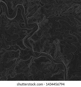 Background topographic map. Topographic map lines. Geographic abstract grid