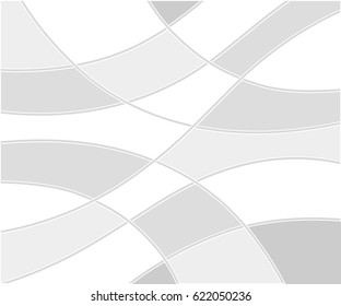 Background of torn curved lines and curved figures circles.Flat.  Vector illustration.