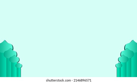 Tosca de fondo con adornos de mezquita. El vector se puede utilizar para banners, carteles, plantillas, diapositivas, etc.