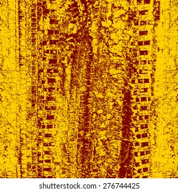 Background with traces of tires. Vector illustration.
