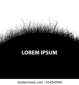 Background Tracing grass. Vector