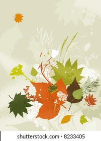 Background of tracing silhouettes, vector illustration