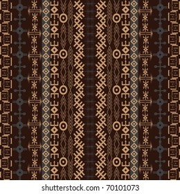 Background with traditional African design in brown tones