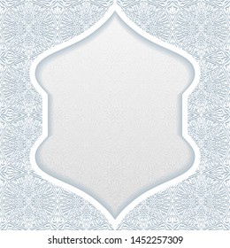 Background with traditional floral ornament. Vector illustration.