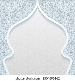 Background with traditional floral ornament. Vector illustration.
