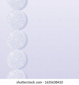Background with traditional floral ornament. Vector illustration.
