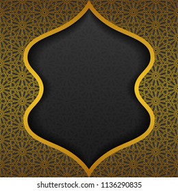 Background with traditional ornament. Vector illustration.