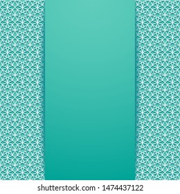 Background with traditional ornament. Vector illustration.
