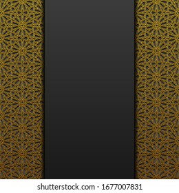Background with traditional ornament. Vector illustration.