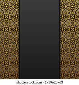 Background with traditional ornament. Vector illustration.