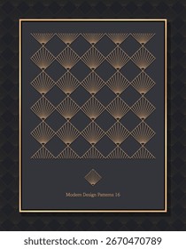 Plano de fundo do padrão tradicional de leque quadrado padrão de gordura