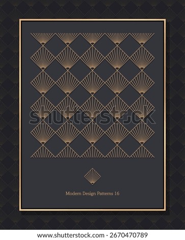 Background of traditional pattern of square fan fat pattern