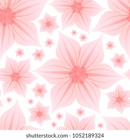 background of translucent flowers