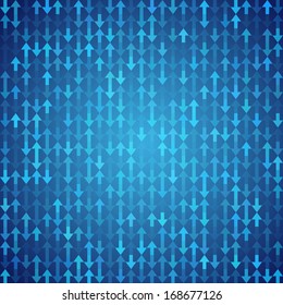 background with transparent arrows on blue