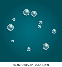 Background with transparent bubbles