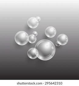 Background with transparent bubbles