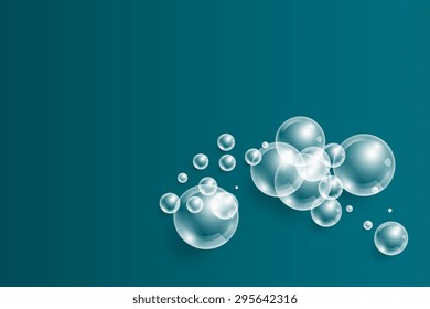 Background with transparent bubbles