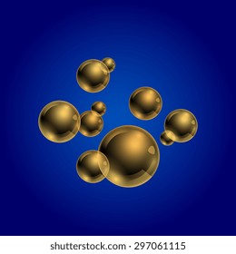 Background with transparent bubbles