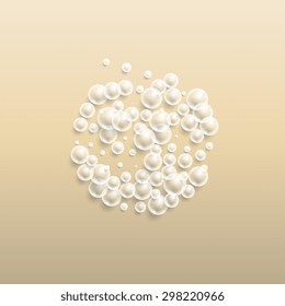 Background with transparent bubbles