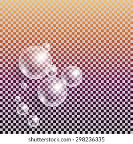 Background with transparent bubbles