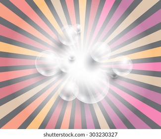 Background with transparent bubbles