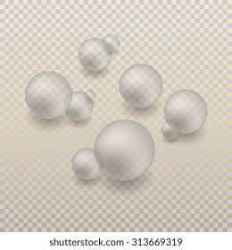 Background with transparent bubbles