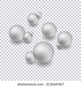 Background with transparent bubbles