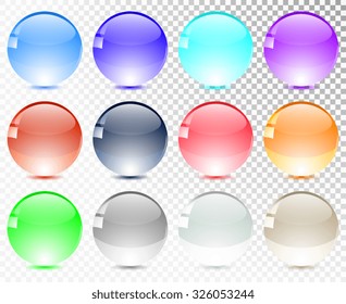 Background with transparent bubbles