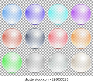 Background with transparent bubbles