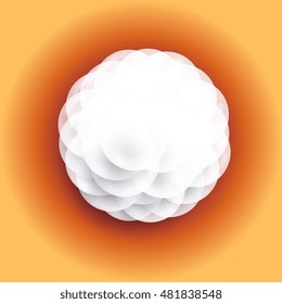 Background with transparent bubbles